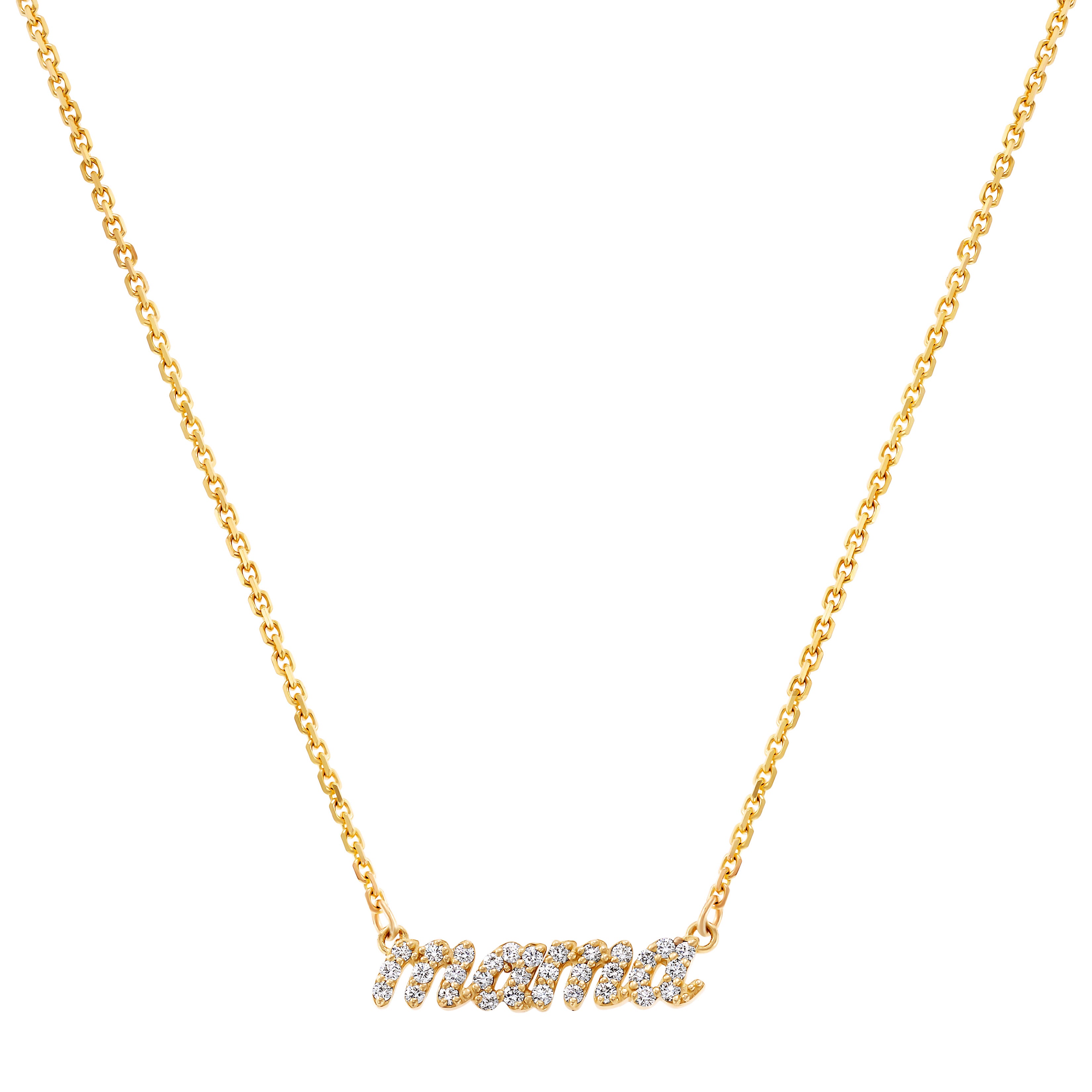 Mini Diamond Mama Necklace